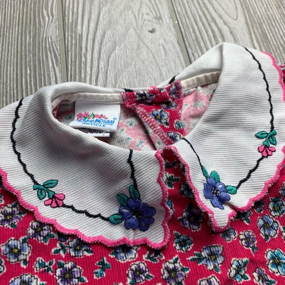 Vintage OshKosh B Gosh Corduroy Pink Dress 6X - Picture 11 of 11